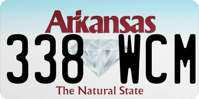 AR license plate 338WCM