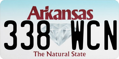 AR license plate 338WCN