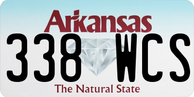 AR license plate 338WCS