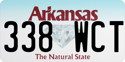 AR license plate 338WCT