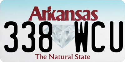 AR license plate 338WCU