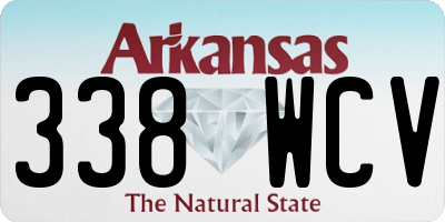 AR license plate 338WCV