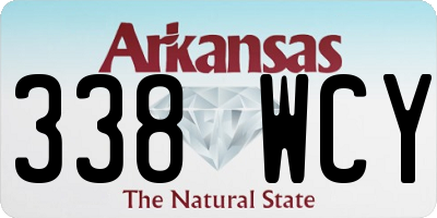 AR license plate 338WCY