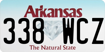 AR license plate 338WCZ