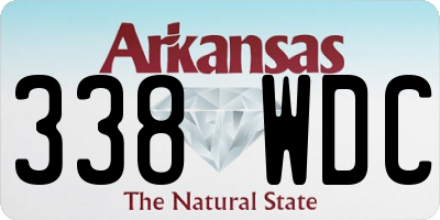 AR license plate 338WDC