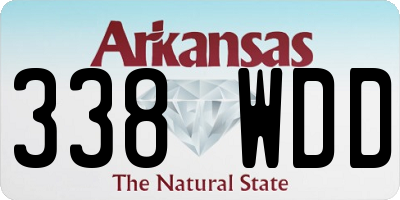 AR license plate 338WDD
