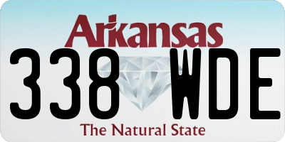 AR license plate 338WDE