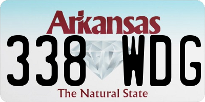 AR license plate 338WDG