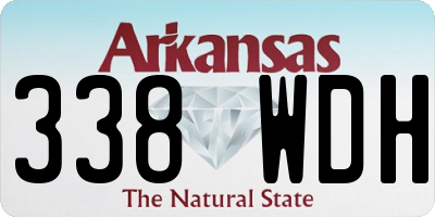 AR license plate 338WDH