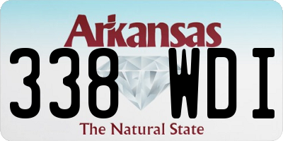 AR license plate 338WDI