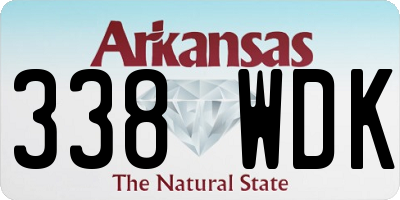 AR license plate 338WDK