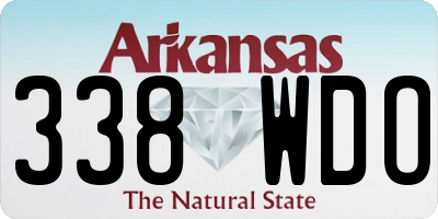 AR license plate 338WDO
