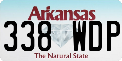 AR license plate 338WDP