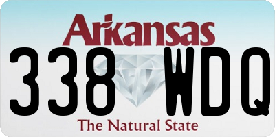 AR license plate 338WDQ
