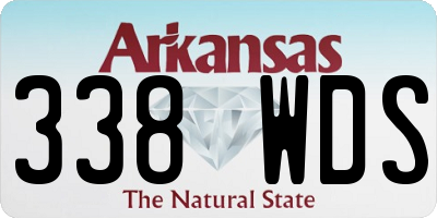 AR license plate 338WDS