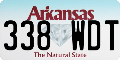AR license plate 338WDT