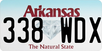 AR license plate 338WDX