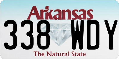 AR license plate 338WDY