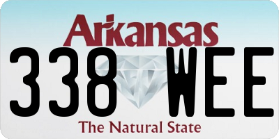 AR license plate 338WEE