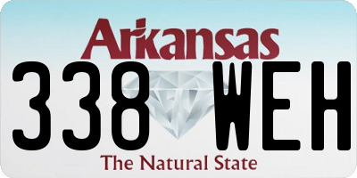 AR license plate 338WEH
