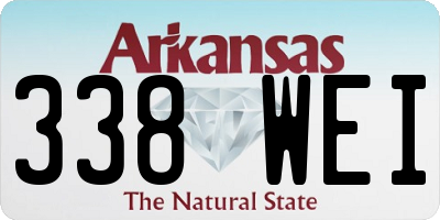 AR license plate 338WEI