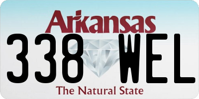 AR license plate 338WEL