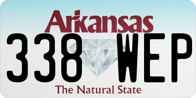 AR license plate 338WEP