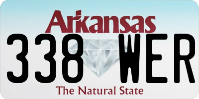 AR license plate 338WER