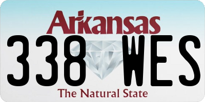 AR license plate 338WES
