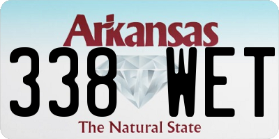 AR license plate 338WET