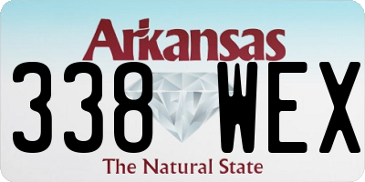 AR license plate 338WEX