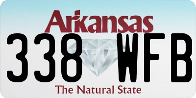 AR license plate 338WFB