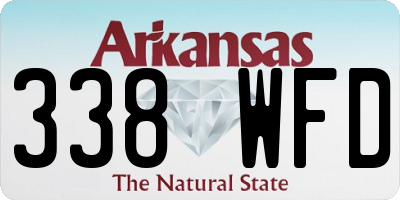 AR license plate 338WFD