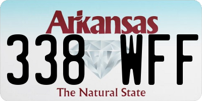 AR license plate 338WFF