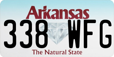 AR license plate 338WFG