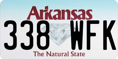 AR license plate 338WFK