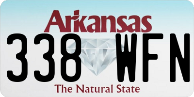 AR license plate 338WFN