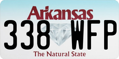 AR license plate 338WFP