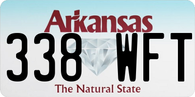 AR license plate 338WFT