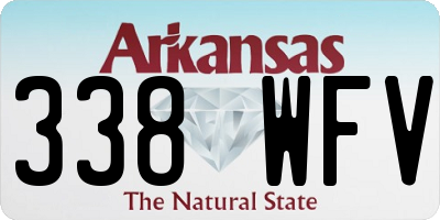 AR license plate 338WFV
