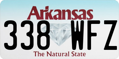 AR license plate 338WFZ