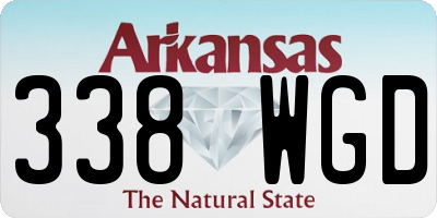 AR license plate 338WGD