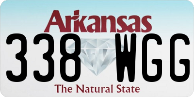 AR license plate 338WGG