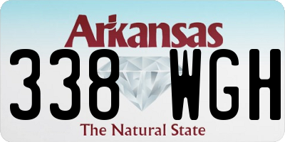 AR license plate 338WGH