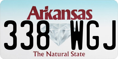 AR license plate 338WGJ