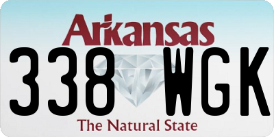 AR license plate 338WGK