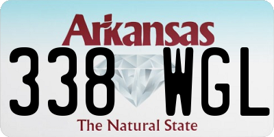 AR license plate 338WGL
