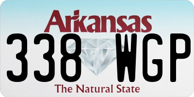 AR license plate 338WGP