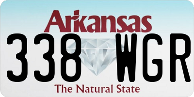 AR license plate 338WGR