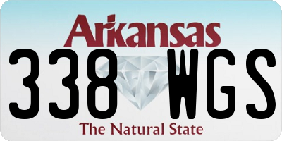 AR license plate 338WGS